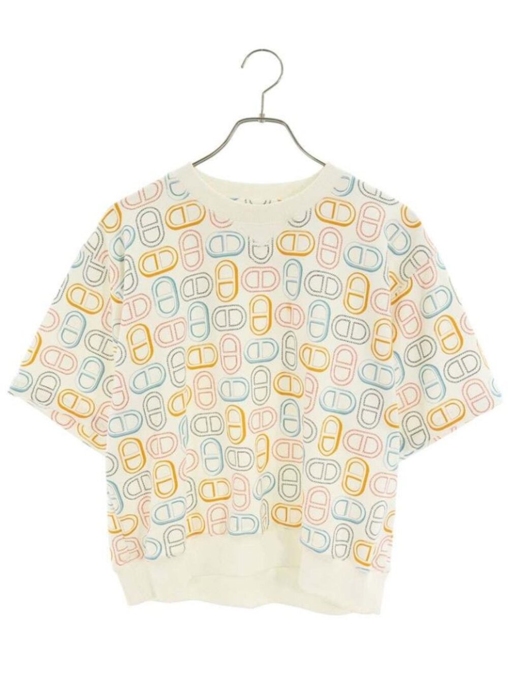 Hermes Chaine D'ancre Print Short Sleeve Sweatshirt 40